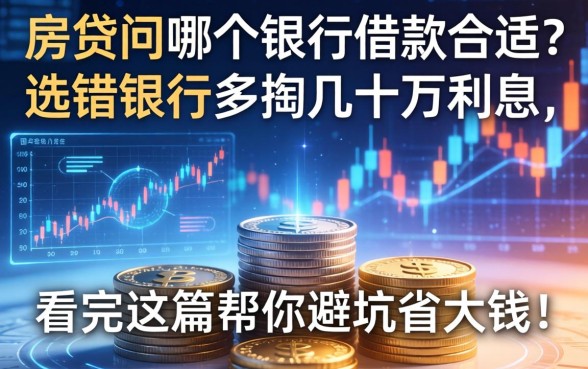 房贷问哪个银行借款合适？选错银行多掏几十万利息，看完这篇帮你避坑省大钱！