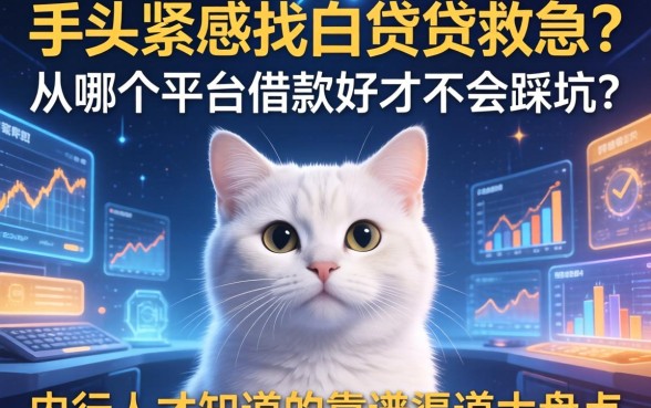 手头紧想找白猫贷救急？从哪个平台借款好才不会踩坑？内行人才知道的靠谱渠道大盘点