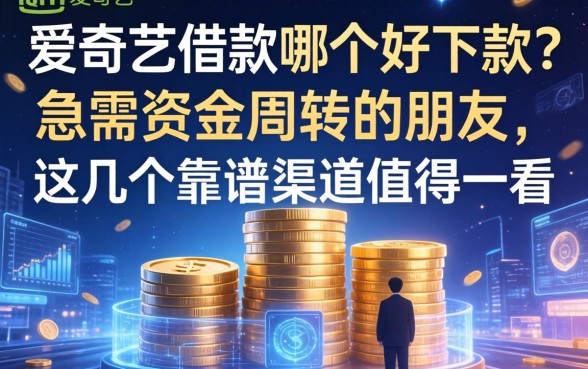 爱奇艺借款哪个好下款？急需资金周转的朋友，这几个靠谱渠道值得一看