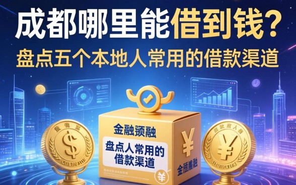 成都哪里能借到钱？盘点五个本地人常用的借款渠道