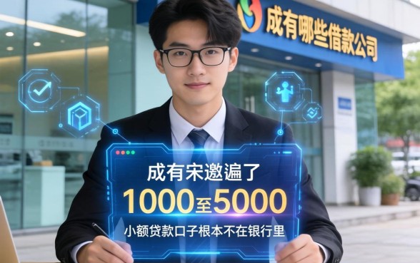 我翻遍了成都有哪些借款公司,发现1000至5000的小额贷款口子根本不在银行里