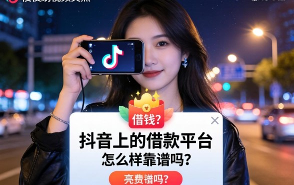 深夜刷视频突然弹窗借钱广告？抖音上的借款平台怎么样？靠谱吗？