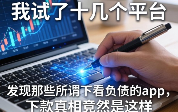我试了十几个平台，发现那些所谓不看负债的app，下款真相竟然是这样