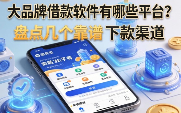 大品牌借款软件有哪些平台？盘点几个靠谱的下款渠道