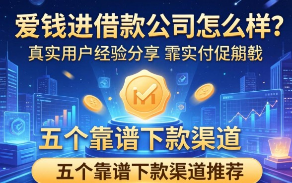 爱钱进借款公司怎么样？真实用户经验分享与五个靠谱下款渠道推荐