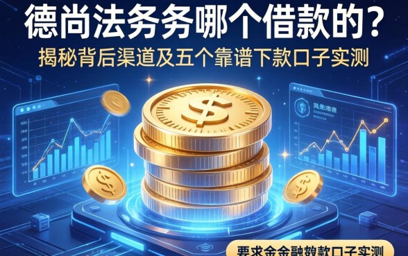 德尚法务是哪个借款的？揭秘背后渠道及五个靠谱下款口子实测