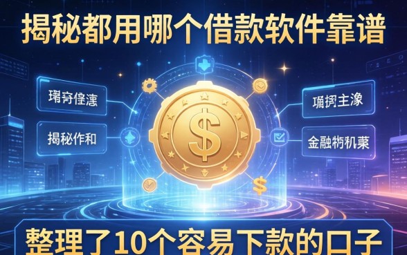 揭秘都用哪个借款软件靠谱，整理了10个容易下款的口子
