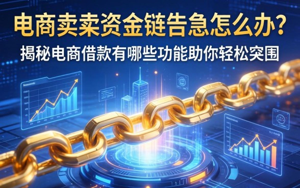 电商卖家资金链告急怎么办？揭秘电商借款有哪些功能助你轻松突围