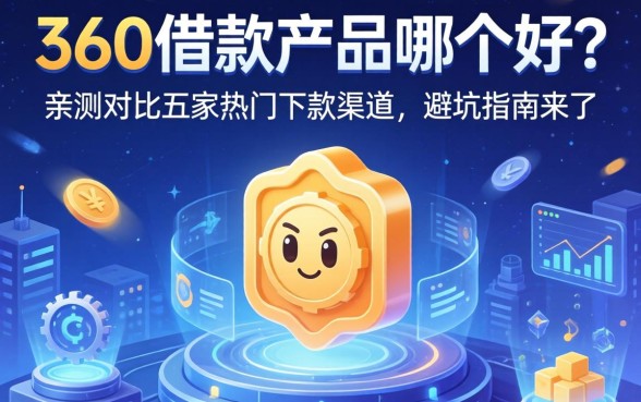 360的借款产品哪个好？亲测对比五家热门下款渠道，避坑指南来了