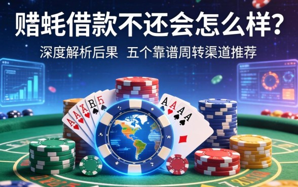 赌博借款不还会怎么样？深度解析后果与五个靠谱周转渠道推荐