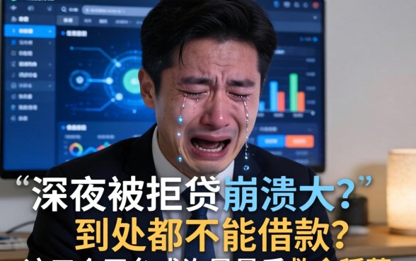 深夜被拒贷崩溃大哭？到处都不能借款的句子有哪些，这五个平台或许是最后救命稻草