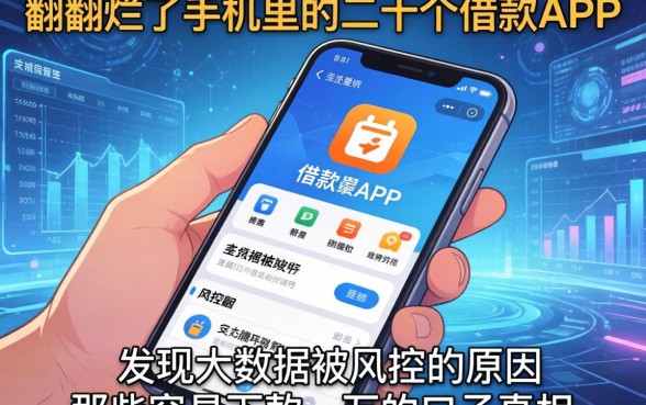 我翻烂了手机里的二十个借款APP，发现大数据被风控的原因和那些容易下款一万的口子真相