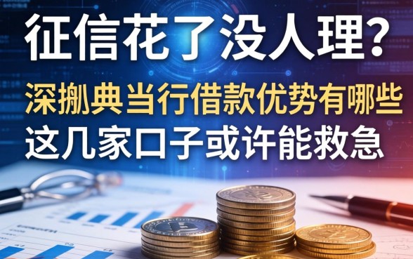 征信花了没人理？深扒典当行借款优势有哪些，这几家口子或许能救急