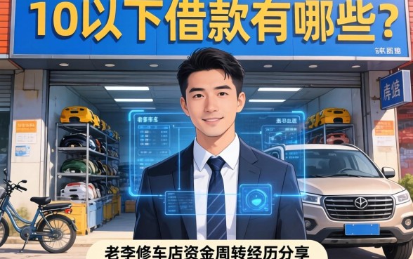 1万以下的借款有哪些？老李修车店资金周转经历分享及五个靠谱口子推荐