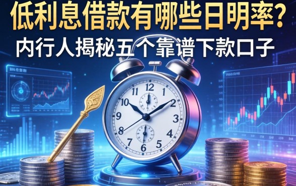 低利息借款有哪些日利率？内行人揭秘五个靠谱下款口子