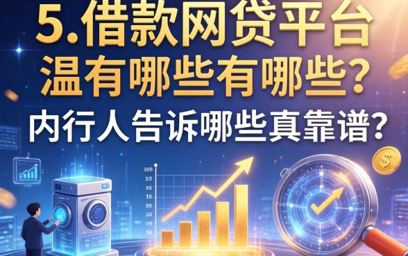 5个借款网贷平台有哪些？内行人告诉你哪些真靠谱