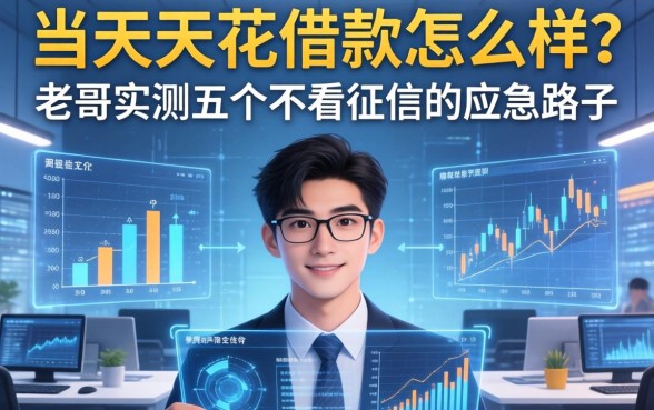 当天花借款怎么样？老哥实测五个不看征信的应急路子