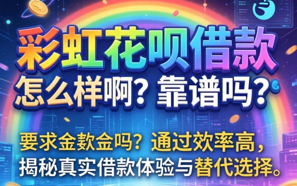 彩虹花呗借款怎么样啊？靠谱吗？通过率高吗？揭秘真实借款体验与替代选择
