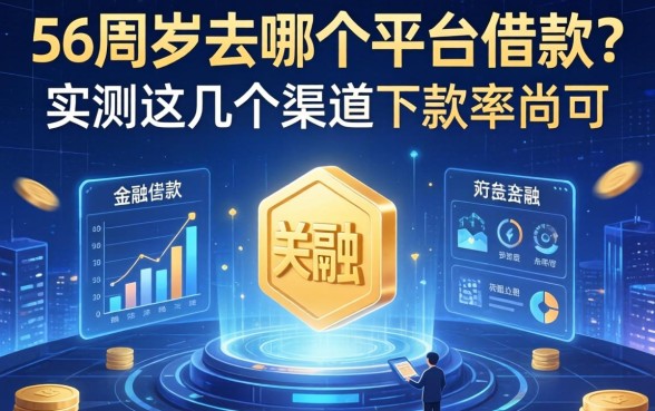 56周岁去哪个平台借款？实测这几个渠道下款率尚可