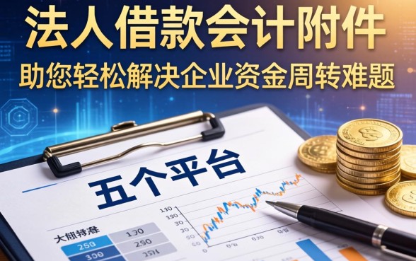 法人借款会计附件有哪些，这五个平台助您轻松解决企业资金周转难题