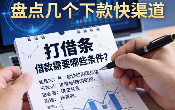 打借条借款需要哪些条件？盘点几个下款快的渠道