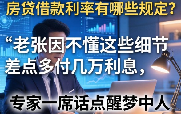 房贷借款利率有哪些规定？老张因不懂这些细节差点多付几万利息，专家一席话点醒梦中人