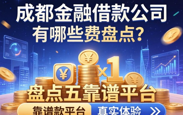 成都金融借款公司有哪些？盘点五个靠谱平台及真实体验