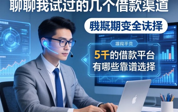 聊聊我试过的几个借款渠道，5千的借款平台有哪些靠谱选择
