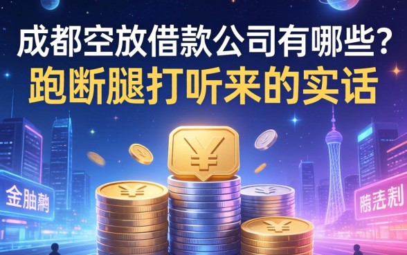 成都空放借款公司有哪些？跑断腿打听来的实话