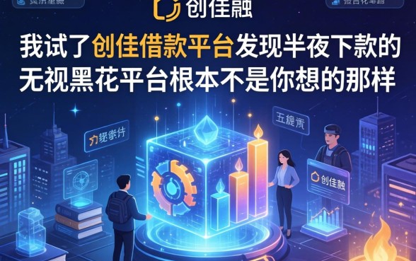 我试了创佳借款平台，发现半夜下款的无视黑花平台根本不是你想的那样