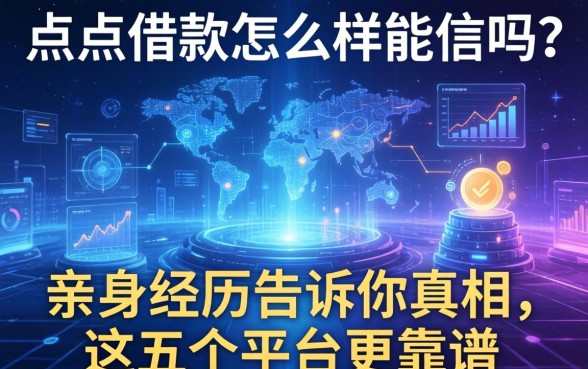 点点借款怎么样能信吗？亲身经历告诉你真相，这五个平台更靠谱