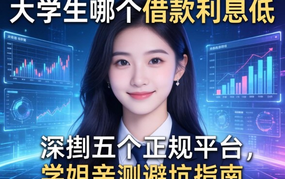 大学生哪个借款利息低？深扒五个正规平台，学姐亲测避坑指南