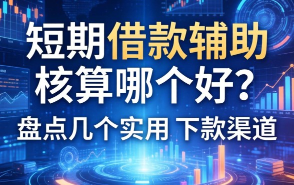 短期借款辅助核算哪个好？盘点几个实用的下款渠道