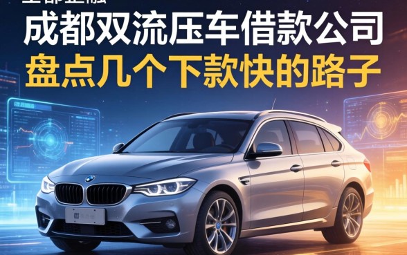成都双流压车借款公司有哪些？盘点几个下款快的路子