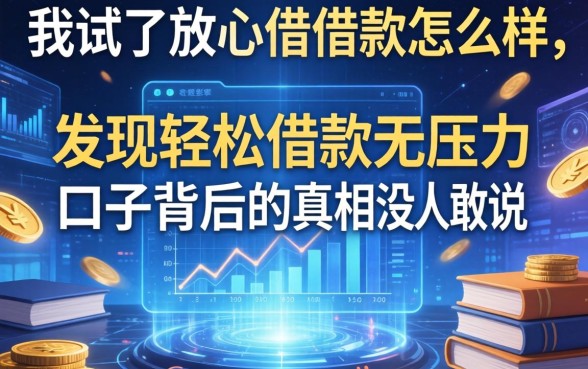 我试了放心借借款怎么样，发现轻松借款无压力口子背后的真相没人敢说