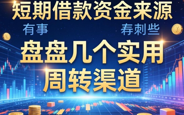 短期借款资金来源有哪些？盘点几个实用的周转渠道