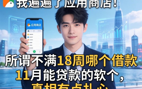 我翻遍了应用商店，发现所谓不满18周哪个可以借款和11月能贷款的软件，真相有点扎心