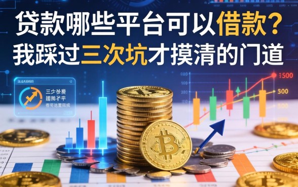 贷款哪些平台可以借款的？我踩过三次坑才摸清的门道