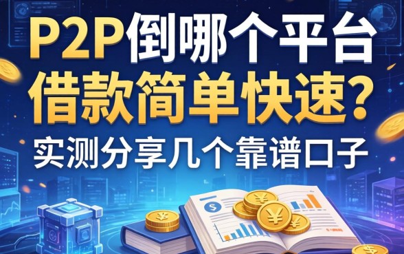 P2P倒了哪个平台借款简单快速？实测分享几个靠谱口子