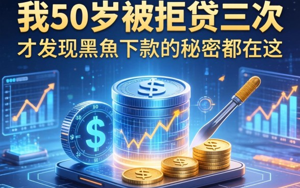 我50岁被拒贷三次，才发现黑户下款的秘密都在这