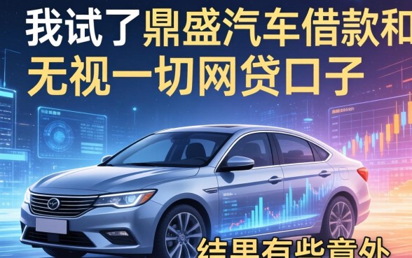 我试了鼎盛汽车借款和无视一切的网贷口子，结果有些意外