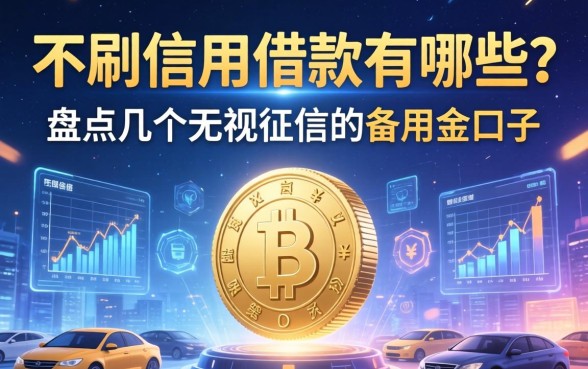 不刷信用借款有哪些？盘点几个无视征信的备用金口子