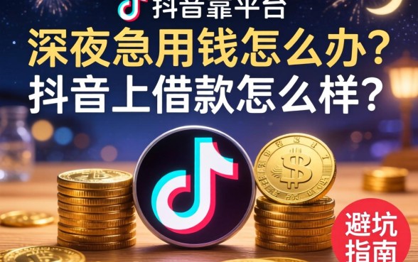 深夜急用钱怎么办？抖音上借款怎么样？靠谱平台推荐与避坑指南