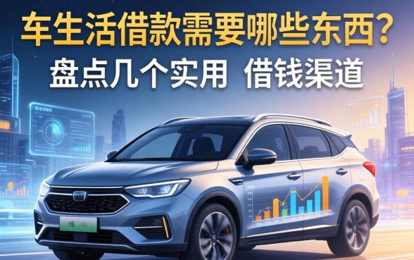 车生活借款需要哪些东西？盘点几个实用的借钱渠道