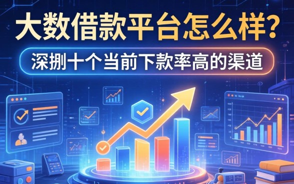 大数借款平台怎么样？深扒十个当前下款率高的渠道