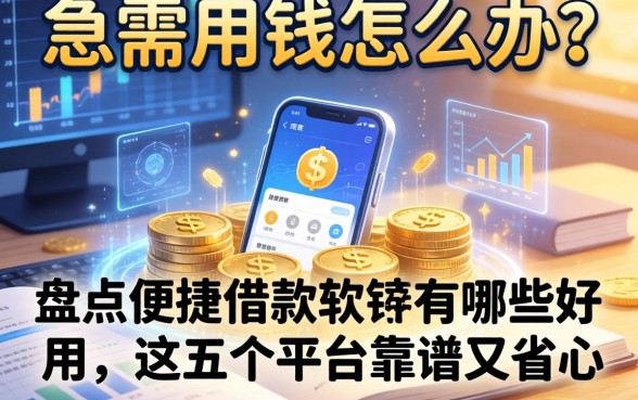 急需用钱怎么办？盘点便捷借款软件有哪些好用，这五个平台靠谱又省心