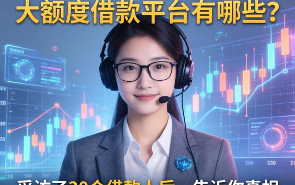 大额度借款平台有哪些？我采访了30个借款人后，告诉你真相
