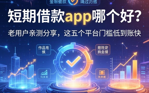 短期借款app哪个好？老用户亲测分享，这五个平台门槛低到账快