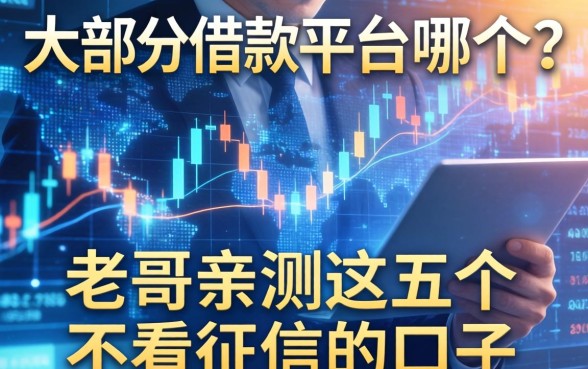 大部分借款平台是哪个？老哥亲测这五个不看征信的口子