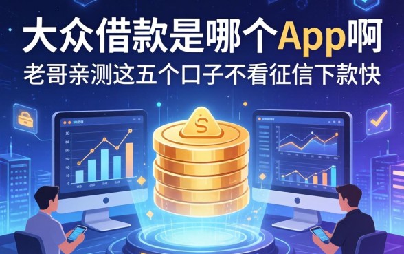 大众借款是哪个app啊？老哥亲测这五个口子不看征信下款快